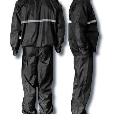 Imagem de Capa Motoboy Motoqueiro Capuz Gola Chuva Faixa Refletiva - YINS, Preto
