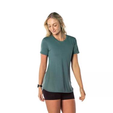 Imagem de Blusa Fitness Feminina Alongada Cor:VERDETamanho:XG - Dussel, Verde, P