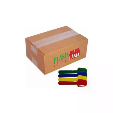 Imagem de Pazinha de Sorvete Plástica Colorida com 1000 Unidades para Sobremesa Higipack