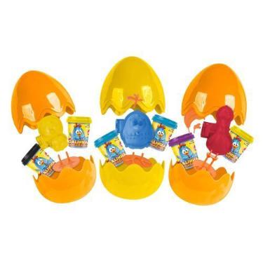 Imagem de Brinquedo Ovo Surpresa Galinha Pintadinha Sortido com Massinha - SUPER