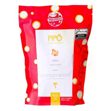 Imagem de Pipoca Doce Sabor Prestígio Chocolate e Coco 90g Sachê Crocante Pronto