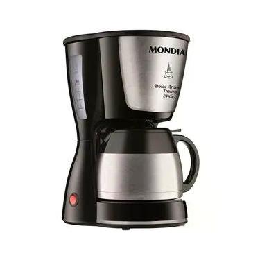 Imagem de Cafeteira Elétrica Mondial Dolce Arome Thermo Inox C-33 JT 24 Xícaras - Preta