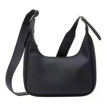 Imagem de Bolsa Feminina Pequena Meia Lua Transversal Couro Fashion - Shopfit, P