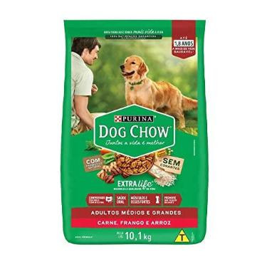 Imagem de Ração seca PURINA® DOG CHOW® NUTRIÇÃO REFORÇADA para Cães Adultos Minis e Pequenos Carne, Frango e Arroz 10,1kg