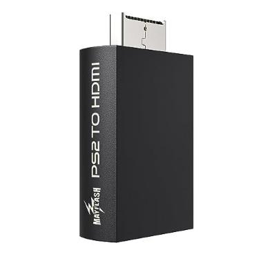 Imagem de Adaptador conversor MAYFLASH PS2 para HDMI, conversor de vídeo PS2 HDMI com saída de áudio de 3,5 mm para monitor HDTV HDMI compatível com todos os modos de exibição PS2