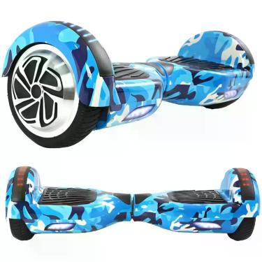 Imagem de Skate elétrico duas rodas azul camuflado - Brinovar