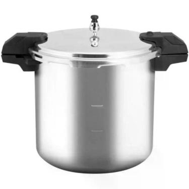 Imagem de Panela de Pressão Pro Alta Capacidade com Revestimento Antiaderente 20L com 5 Sistemas de Segurança Rochedo