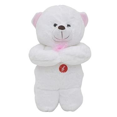 Imagem de Urso Reza Laço Rosa Rezando Pai Nosso Pelúcia 28cm Fofytoys