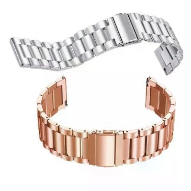 Imagem de Pulseira Para Smartwatch Kit 2 Uni 3 Elos Inox Smartband