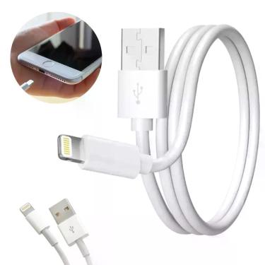 Imagem de Cabo Carregador Ipho Original Barato Turbo Resistente Branco - Aton