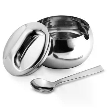 Imagem de Açucareiro Inox Com Colher 300ml 10,5x7,5cm Mimo Style