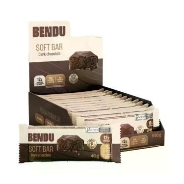 Imagem de Barra de Proteína Soft Bar Dark Chocolate Bendu 12 x 45g