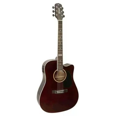 Imagem de Violao giannini gf-1d ceq tdw folk cutaway eletroacustico trans dark w