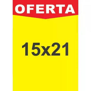 Imagem de 100 Cartaz Oferta SULFITE Supermercado P A5 15x21cm - Pico