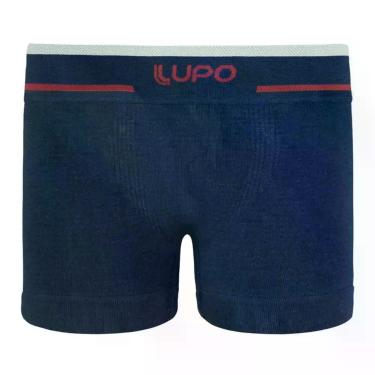 Imagem de Cueca Lupo Boxer Microfibra Sem Costura Infantil 137-010, Marinho, G