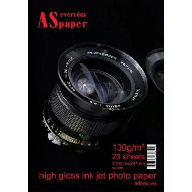 Imagem de Papel Fotografico INKJET A4 HIGH GLOSSY Adesivo 130G - Usa Folien