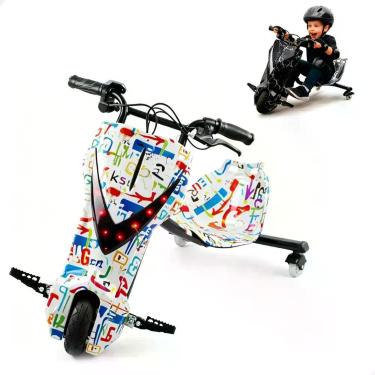 Imagem de Triciclo 350w Drift Radical Infantil eletrico c/ kit proteção - ANJJ, 
