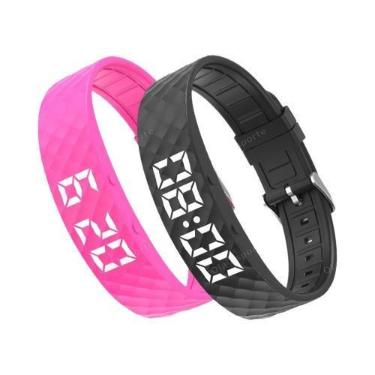Imagem de Pulseira Inteligente LED À Prova d'Água, Digital, Com Pedômetro E Alar