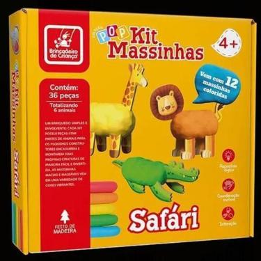 Imagem de Colecao pop - kit massinha safari - Brincadeira De Criança