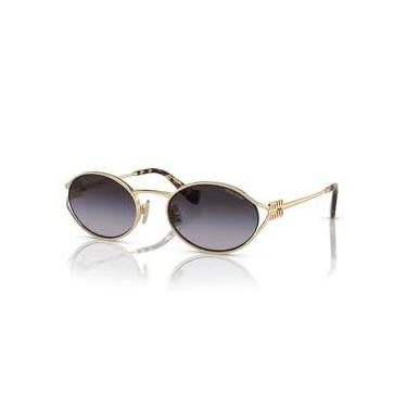 Imagem de Miu Miu Óculos de sol feminino SMU 52YS dourado/cinza sombreado 54/21/125