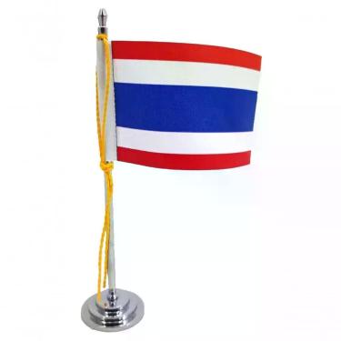 Imagem de Mini Bandeira De Mesa Da Tailândia 15 Cm Poliéster
