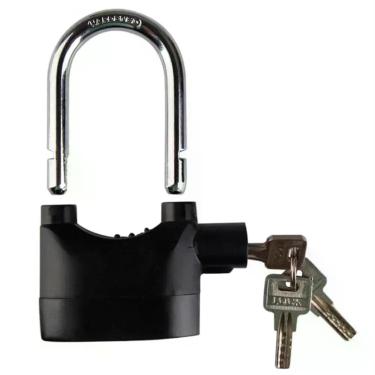 Imagem de Cadeado Alarme Sonoro Anti-furto 110db Moto Bike Portão Resistente Pro