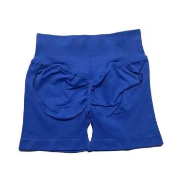 Imagem de Shorts De Yoga E Corrida Femininos De Cintura Alta Sem Costura, Elásti