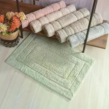 Imagem de Kit 4 Tapetes de Banheiro 100% Algodão 40x60cm Pergaminho Bene Casa