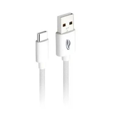 Imagem de Cabo C3Techtech CB-C21, USB, TIP-C, 2 Metros, 2A - Branco