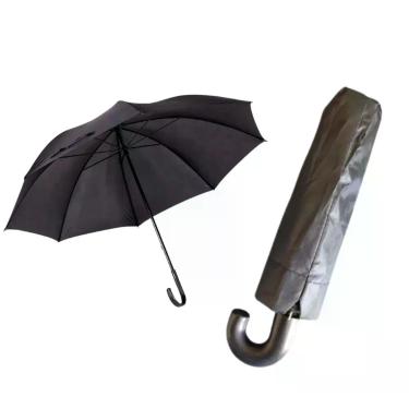 Imagem de Guarda Chuva Sol Portátil Reforçado Cabo Curvado mini bolsa