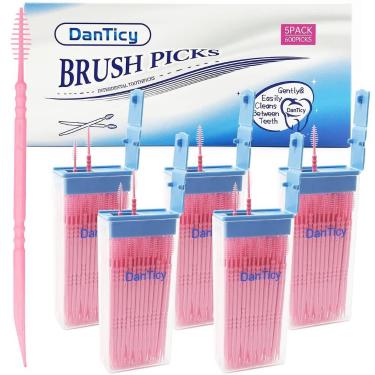 Imagem de Palitos Interdentais Brushpicks DanTicy 600 Unidades
