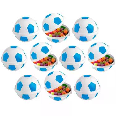 Imagem de 60 Potinho Lembrança Festa Futebol Bola Azul Cruzeiro Grêmio - Plasúti