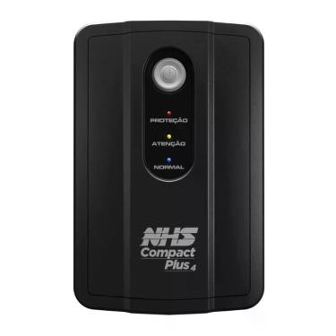 Imagem de Nobreak Compact Plus 4 S-1000VA Forma de Onda Semi-Senoidal Proteção Contra Picos e Quedas de Tensão Bivolt NHS