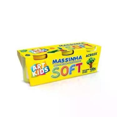 Imagem de Massinha Modelar Soft Com 3 Potes De 150g Cada Art Kids