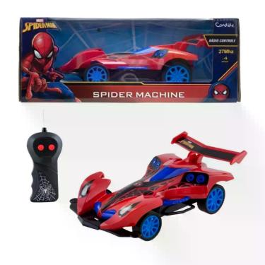 Imagem de Carrinho de Controle Remoto Homem-Aranha Spider Machine Candide - 5812