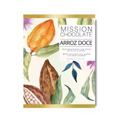 Imagem de Chocolate Branco Arroz Doce Mission Chocolate 60g