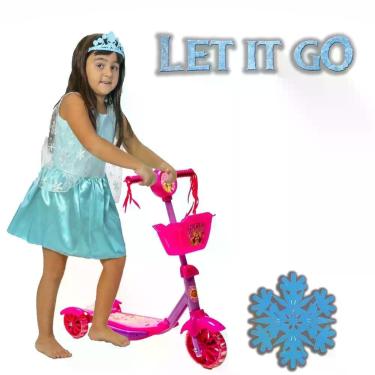 Imagem de Conjuntinho Fantasia Feminina Princesa e Patinete Cestinha - DM Toys