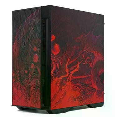 Imagem de Gabinete Gamer Redragon Infernal Dragon Strafe Mid Tower, Lateral Vidr
