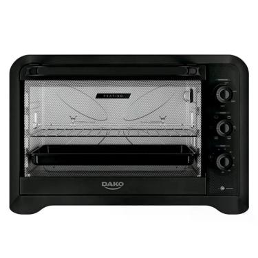 Imagem de Forno Elétrico de Bancada Dako Pratiko 70L 2200W com Espeto Giratório Preto 110V