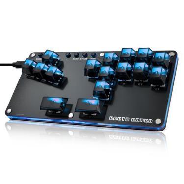 Imagem de Controlador de arcade Sehawei B16 16 teclas Turbo PC PS Switch