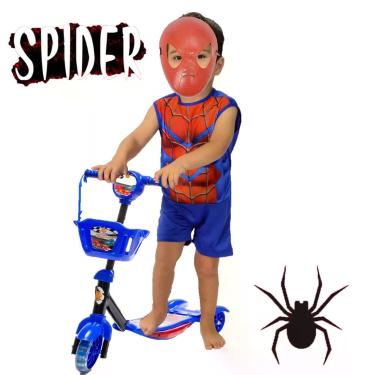 Imagem de Patinete Infantil Masculino 3 Rodas + Incrível Presente - DM Toys
