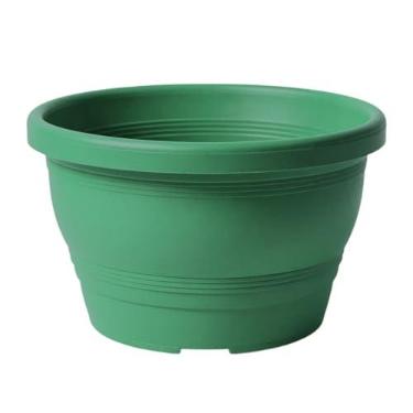 Imagem de Vaso Plástico Cuia Modelo 30 Veneza 8 Litros Colorido Para Jardim Vertical, Decoração Rosa do Deserto, Samambaia (Verde Escuro, 3 Unidades)
