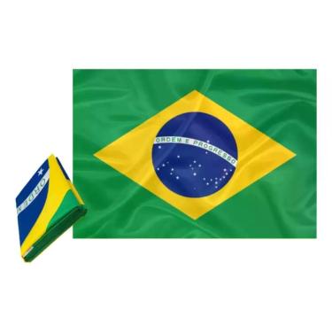 Imagem de Bandeira Do Brasil Poiéster 1,00X1,50cm - Semaan