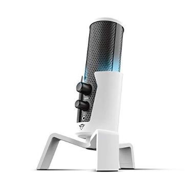 Imagem de Microfone Streaming LED USB 4-in-1 GXT 258W Fyru PS5 para fluxos no YouTube, Twitch e Facebook - PC e Portátil - 24257 Trust