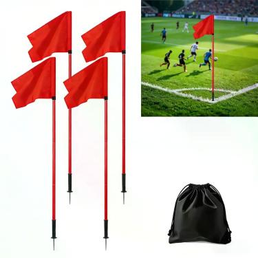 Imagem de Bandeirinhas de Canto para Futebol CTYYPYUYU 1,5 m Pacote com 4 Unidad