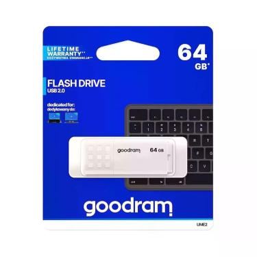 Imagem de Pen Drive UME2 Branco USB 2.0 64GB GOODRAM