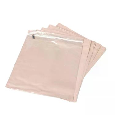 Imagem de Kit 5 Peças Saco Organizador Impermeável com Zíper e Visor Transparent