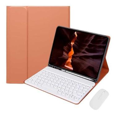 Imagem de Kit Capa para Samsung Tablet A7 10.4: Capa para Tablet + Teclado com teclas redondas + Mouse