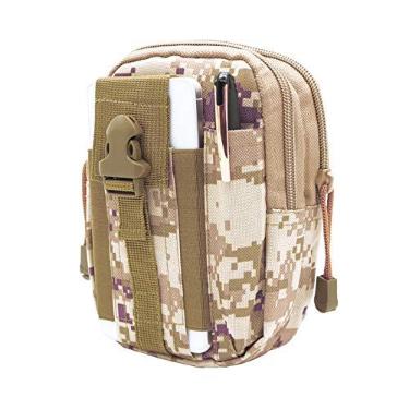 Imagem de Elonglin Masculina Bolsa de Cintura Porta Treco Celuler Carteira Pochete Tático Militar Cintura para Homens 6