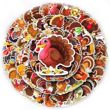Imagem de Adesivos de vinil à prova d'água, 100 unidades/lote, Anime Turkeys, 5-